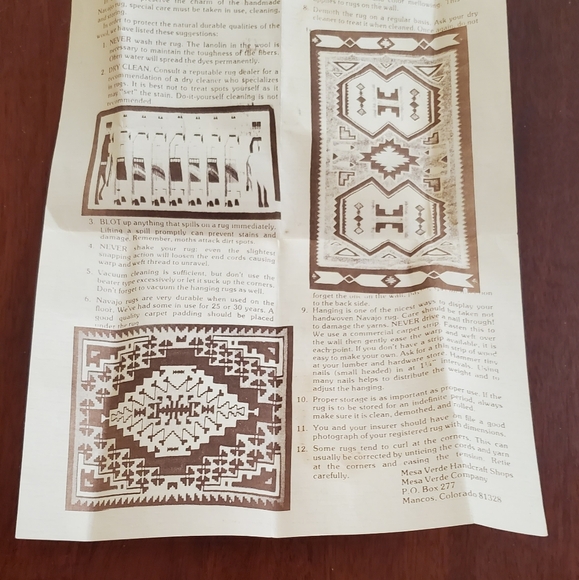 Vintage Two Grey Hills Navajo Rug WITH Authentication! - Picture 4 of 9